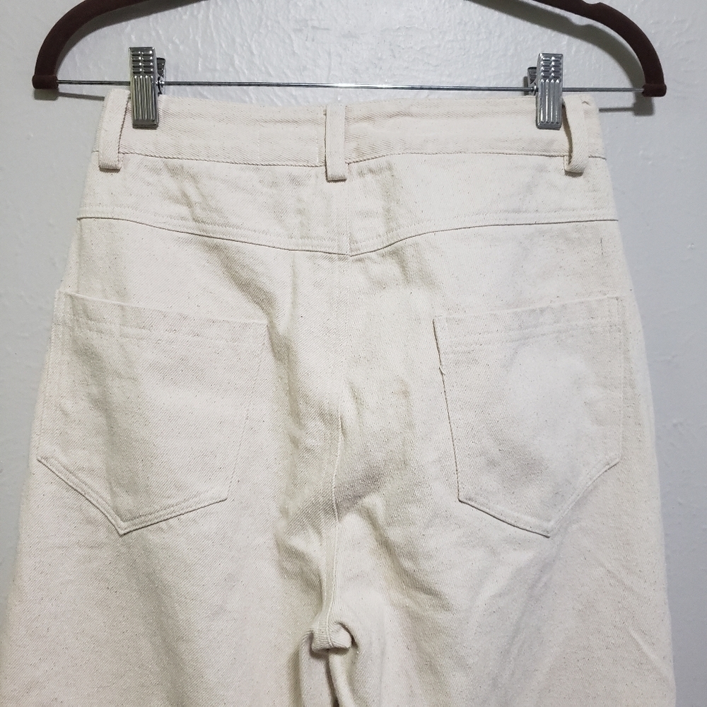 Tribe Alive Cream Wide Leg Jeans - Picture 6 of 15